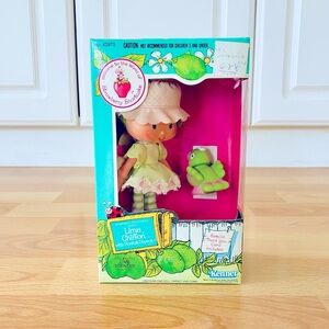 🍓ORIGINAL 1980s STRAWBERRY SHORTCAKE LIME CHIFFON *COMPLETE BOXED SET*